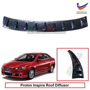Proton Inspira 2010-2015 Vortex Generator Shark Fin Aerodynamic Rear Top Roof Diffuser Diffusor